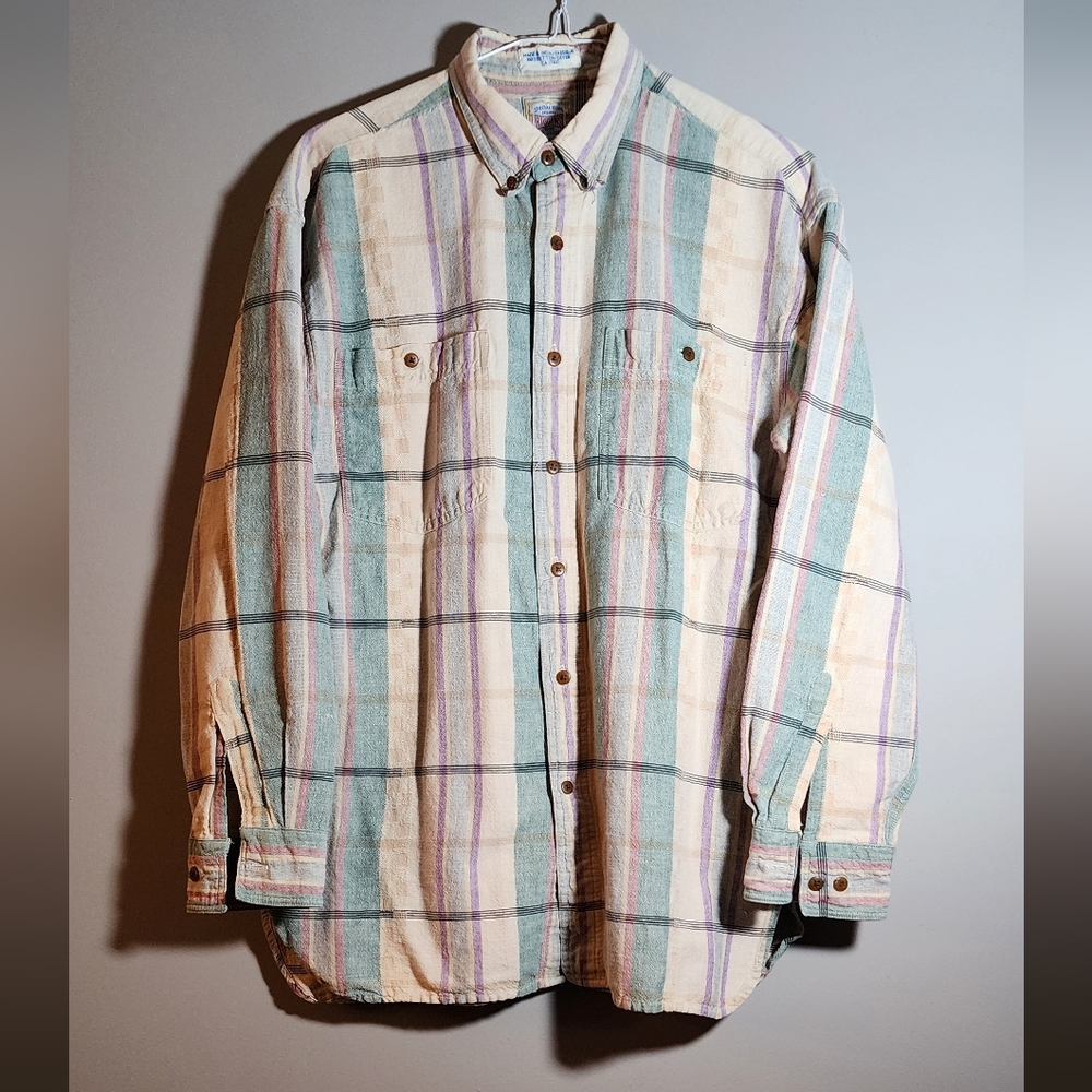 Vintage RIGGINS Special Issue “All Seasons” Cotton Plaid Button Down Shirt